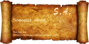 Somogyi Abád névjegykártya